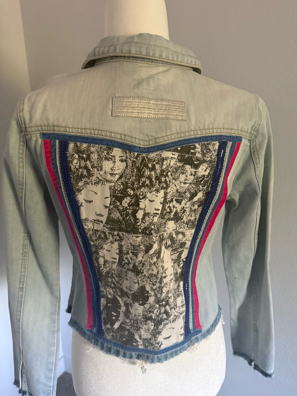 Custom Made Light Wash Denim Jacket - Women's Casual Trucker